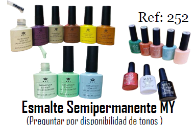 12 ESMALTES SEMI PERMANENTES SURTIDOS