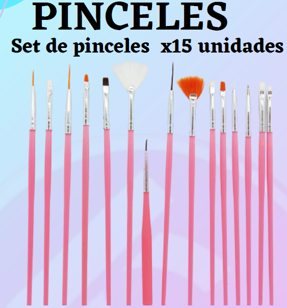 JUEGO DE PINCELES X15