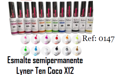 LINER SEMI PERMANENTE X 12 TEN COCO