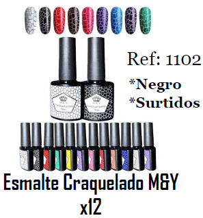 ESMALTE SEMI CRAQUELADO X 12