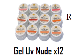 GEL DE COLORES NUDE X 12